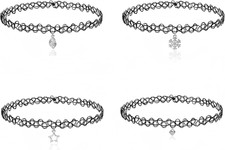Choker Halskette Sets, 4