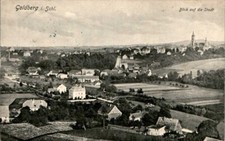 AK GRUSS AUS GOLDBERG Haynau BEZ LIEGNITZ VON DER SEITE GESEHEN 1907 SCHLESIEN