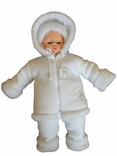 Winterjacke Kapuzenjacke Hose Fell Taufe Baby Taufanzug Festanzug Jacke warm SET