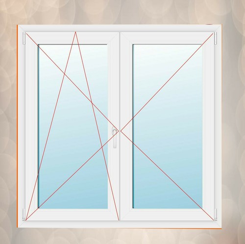 Fenster mit stulp golden oak - fenster,