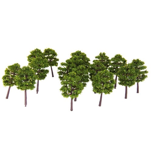 Stk tiefgrüne modellbäume - tiefgrüne,