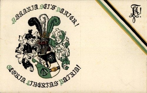 Studentika wappen einer - ak,