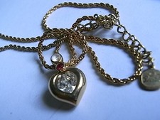 Vintage Halskette  Kette mit Anhänger Henkel & GROSSE by Dior Gold Farbe