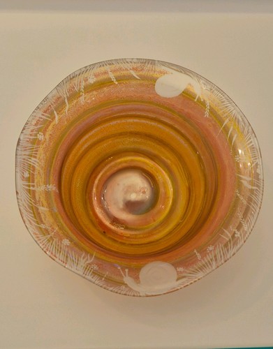 Signierte glasschale signatur - glasschale,