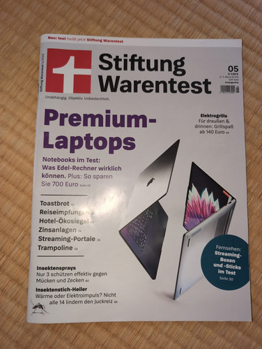 Siftung warentest test mai - test,
