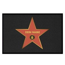 Fußmatte Hollywood Walk of Fame mit Name individuell bedruckt Türmatte
