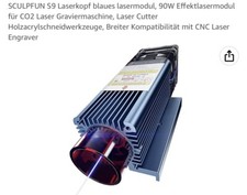 SCULPFUN S9 Graviermodul, Lasergravur Maschine Modul 5,5-6W Lasermodul Laserkopf