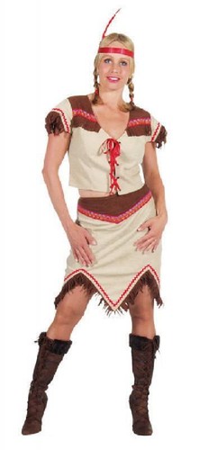 Indianerin kostüm damen kleid - kostüm,