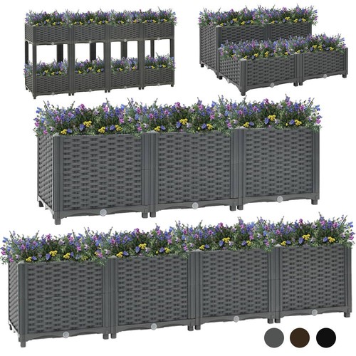 Großer hochbeet polyrattan - großer,