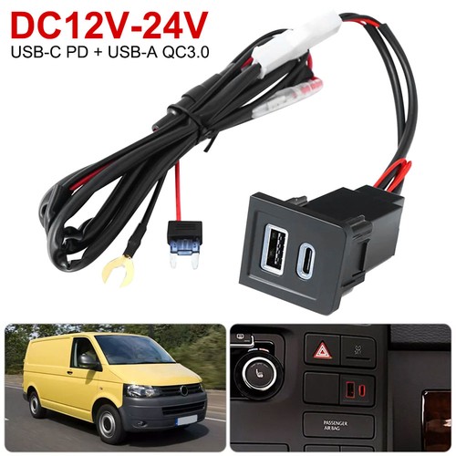 Usb qc3 kfz ladegerät - usb-c,