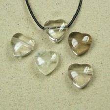  Herz Anhänger aus Rauchquarz