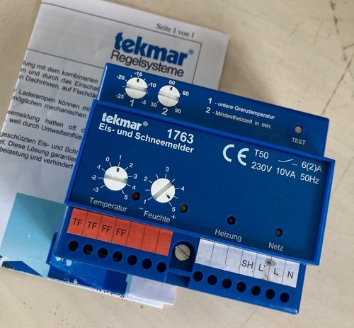 Tekmar 1763 eis und - 1763, eis-
