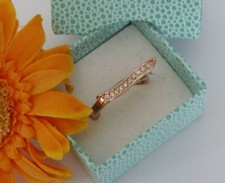 Pierre Lang schöner goldfarbener Ring Gr. 10  wie neu Steine klar