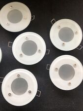 10x Paulmann Glas Einbaustrahler Bad-Deckenstrahler Spot Rahmen IP44 Ø105mm