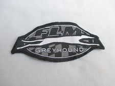 Aufnäher FLM Greyhound Biker Motorradkleidung Motor-Sport 13 X 6 cm Textil