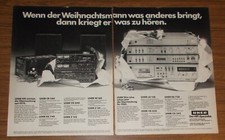 Seltene Werbung vintage UHER HIFI-MINISET & SLIM-LINE Stereo Anlagen 1979