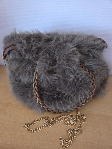 Fell handtasche mit - fell,