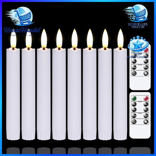 Led stabkerzen 16cm - led,