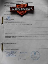 Harley 1929 JD Zollpapiere no