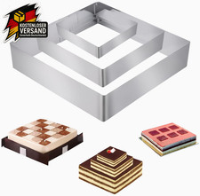Edelstahl Tortenring Set 3