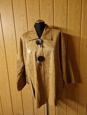 Marc Abbas  Damen Ubergang Jacke Gr  ca 50 Optik Leder