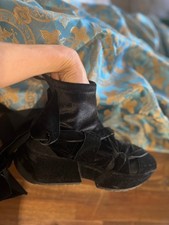 mm6 maison margiela plateauschuhe gr.38, schwarz samt