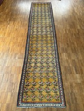 ALTER ORIENTTEPPICH LÄUFER TEPPICH AUS WOLLE HANDGEKNÜPFT 430x95cm