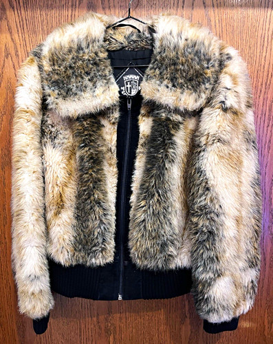 Damen kunstfelljacke vintage - damen,