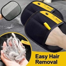 2x Tierhaar Handschuh Hund Katze Tierhaarentferner Fellentferner Haar Bürste