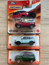 3x Matchbox 2022 Ford Bronco Sport ungeöffnet + OVP