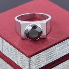 3 Karat Schwarz Diamant Herren