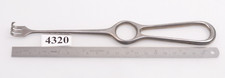 #4320 Aesculap BT243R VOLKMANN Wundhaken / Wound Retractor, 3 prongs sharp 9x13