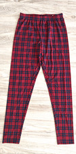 Damen Pyjamahose Schlafhose Gr. 36/38  Rot-kariert