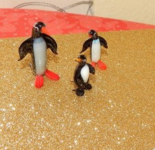 3 alte LAUSCHA Glasfiguren-