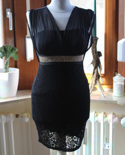 Kleid, träger, schwarz, Gr