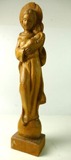 Marienfigur Holz Statue 44cm Jesuskind und Mutter Maria S-3706