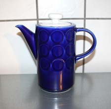 DDR Kaffeekanne Keramik Teekanne Kobalt blau 1,1L Ostalgie Vintage