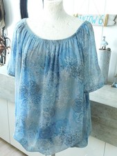 Chiffon Bluse  von LAURA TORELLI  Gr.  XL   Schlupfbluse   leichte Ballonbluse