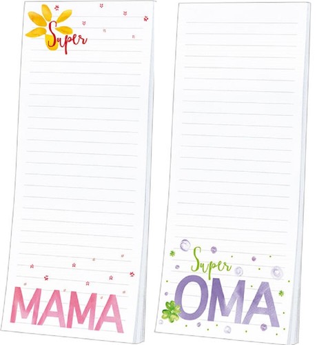 Magnet notizblock super mama - magnet,