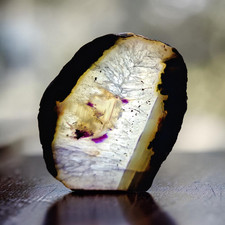 Achat-Geode-Teelichthalter