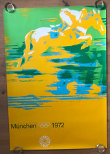 Plakat Poster Olympiade München Olympia 1972 Reiten - Large Format / DIN A0