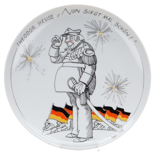 Wandteller satire motiv - satire,