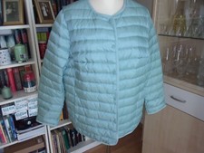 helltürkise Leichtdaunensteppjacke von DELMOD in Größe 46