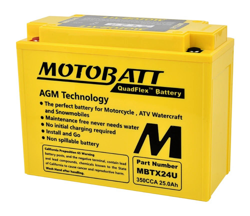 Motobatt mbtx24u 12v 25ah - 25ah, agm