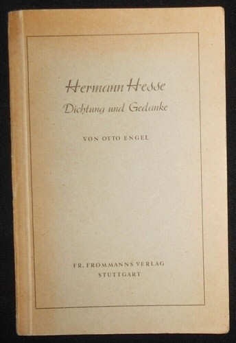 Otto engel hermann hesse - _,