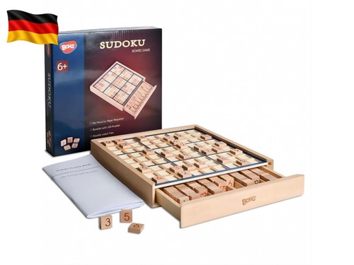 Sudoku brettspiel aus holz mit - sudoku-brettspiel,