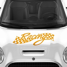 Racing Flagge Dekor Aufkleber Auto Sticker XXL Karo Rennflagge Sticker #1017-90