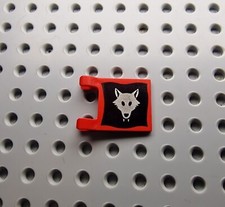 Lego Flagge Fahne bedruckt Wolf Ritter 1 Stück 2335p44 P55