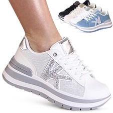 Damenschuhe plateau sneaker - plateau,