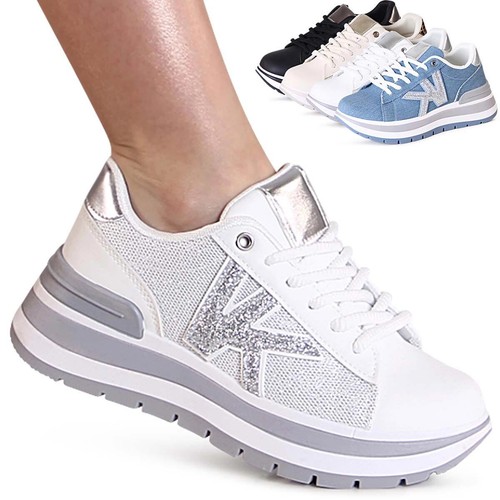 Damenschuhe plateau sneaker - damenschuhe,